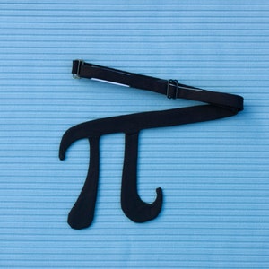 Pi tie // black self tie bow tie for math teachers, geeks, & smarty-pants image 9