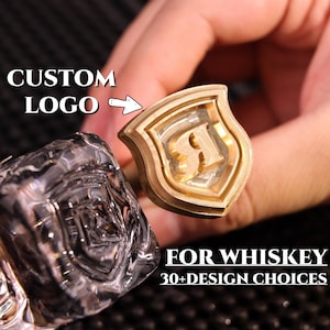 Whiskey Ice Cube Stamp,Custom ice cube stamp for Business,Ice Stamp Custom,Ice Cube stamp,Custom Logo Stamp, Barware Gift