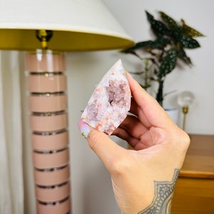 Pink Amethyst - Flame - Amethyst - Druzy - Crystal Gifts - Home Decor - Mineral Specimen - Chakra - Crystal Flame - Gift - Crystals - AAA