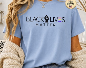 Black Lives Matter T-Shirt, Social Justice Fist Graphic Tee, Equality Civil Rights Protest Shirt, Human Rights Activist Gift For Ally
