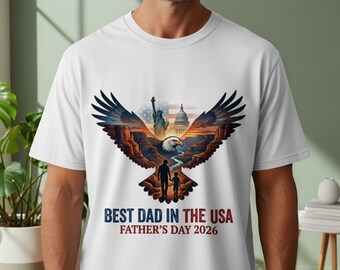 Camiseta con estampado del águila de EE. UU. para papá / Regalo patriótico para el Día del Padre