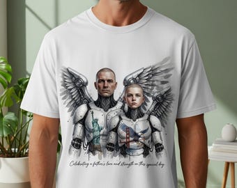 Camiseta patriótica de ciencia ficción para padre e hijo / Ropa para papá con orgullo americano