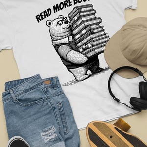 Read More Books Unisex T-Shirt, Librarian Shirt, English Teacher T-Shirt, Teacher Shirts, Bookworm Shirt, Reading Shirt, Book Lover T-Shirt