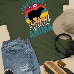 Capybara Is My Spirit Animal Shirt, Animal Lover Shirt, Capybara Lover Shirt, Vintage Graphic Shirt, Men Women Shirt, Funny Quotes Shirt