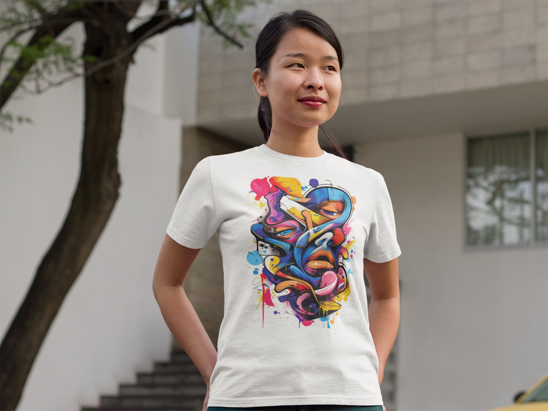 Tシャツ・カットソー WOOALONG Graffiti lettering Tshirt BRICK RED WL242JST07UBRD Blessed Youth Graffiti Tee – BLESSEDinHI