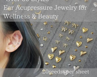 20seeds/1seat,EarAcupressureJewelry,EarSeeds,ear seeds,earseedgems,acupressure,acupuncture,acupuncture earrings,ear seed kit,ear acupuncture