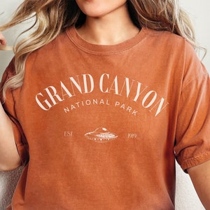 Grand Canyon National Park Shirt, UFO T-Shirt, Hiking Shirt, Adventure Desert Tee, Vacation Shirt, Park Camping Shirt, National Park Gifts