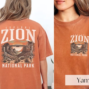 Zion National Park Shirt, Flying Saucer Shirt, Camping T-Shirt, Zion Park Tee, Unisex Adventure Shirt, Utah Hiking Shirt, Tour Desert Shirt