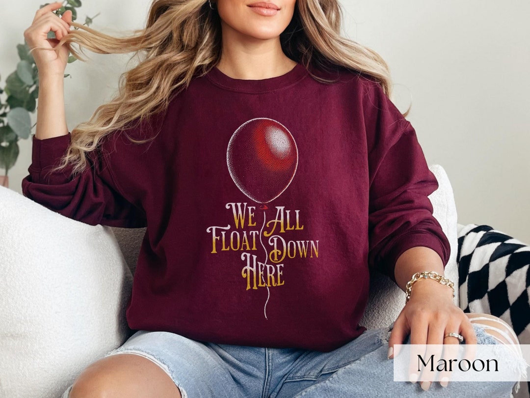 We All Float Down Here Halloween Shirt, IT Scary Movie Shirt, Clown ...
