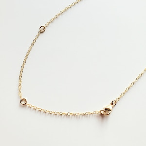 Verstelbare gouden kabelketting, meerdere lengtes, 14 kt gold filled, 16"-18"-20" | 18"-20"-22" | Maak je eigen kettinglengte: 20-22-24 inch E. Ria Designs
