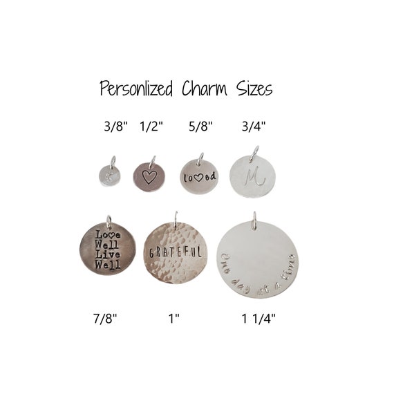 Custom made sterling silver charms sale