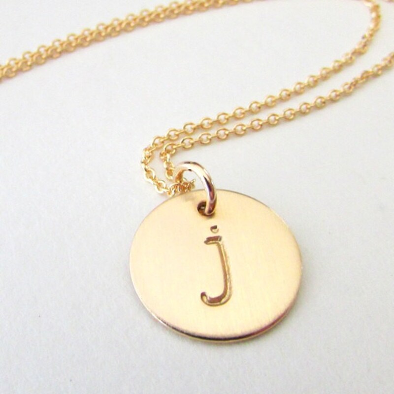 Elegant Gold Letter Pendant Necklace