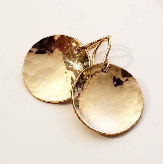 Lot - Yellow Gold Coin Earrings
