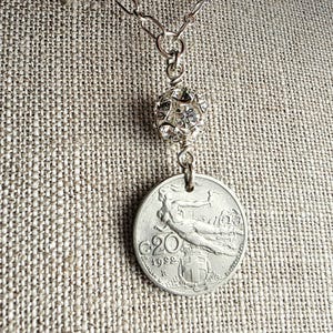 Vintage Italian Silver Ball Necklace - Etsy