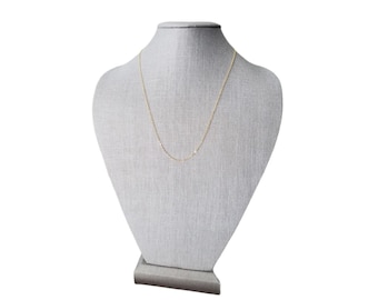 wishrocks Italian Crafted 1.1 MM14K Yellow Gold Over Sterling Silver 16 Box Chain