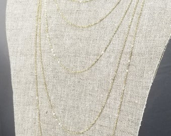 Gold Chain | 14K Gold Filled | Cable Necklace | Plain Gold Chain | Gold Necklace | Long Gold Chain | Long Gold Necklace |A La Carte