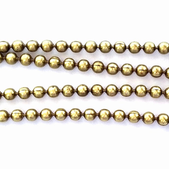 【VINTAGE HOLLYWOOD】Basic Ball Chain Necklace★送料・関税込 Vintage Italian 14k Rose Gold 26