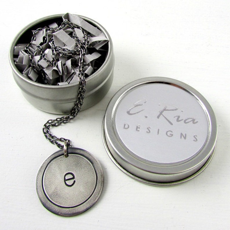 Rose Gold Initial Necklace Letter Charm Necklace 14K Rose Etsy