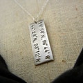 Long Distance Love Necklace, Boyfriend Gift, Girlfriend Gift, Longitude Latitude GPS Coordinates, Traveler Gift, Two Cities Pendant
