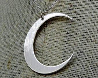 Moon Necklace | Crescent Moon Necklace | Sterling Silver