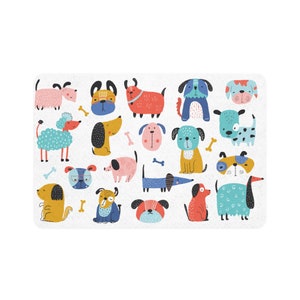 Place mats Dog Placemat Dog Lover Gift Dog Gifts Dog Accessories Dog Lover Dog mom Pet supplies Gift for pet Custom pet gifts Gift for dog