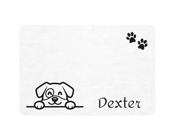 Personalized Dog Food Mat: Custom Pet Feeding Placemat