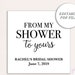 Printable Bridal Shower Tags, From My Shower to Yours Favor Tags ...