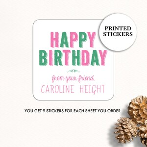 Kids Gift Label, Gift Tags, Birthday Stickers, Personalized Labels, Personalized Gift Stickers, Presents