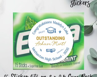 Graduation Party Stickers, One Smart Cookie, Custom Favor Labels