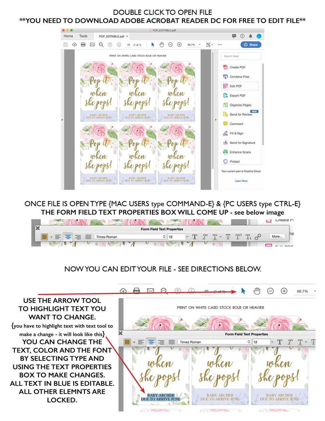 From My Shower to Yours Tags Printable From My Shower to | Etsy