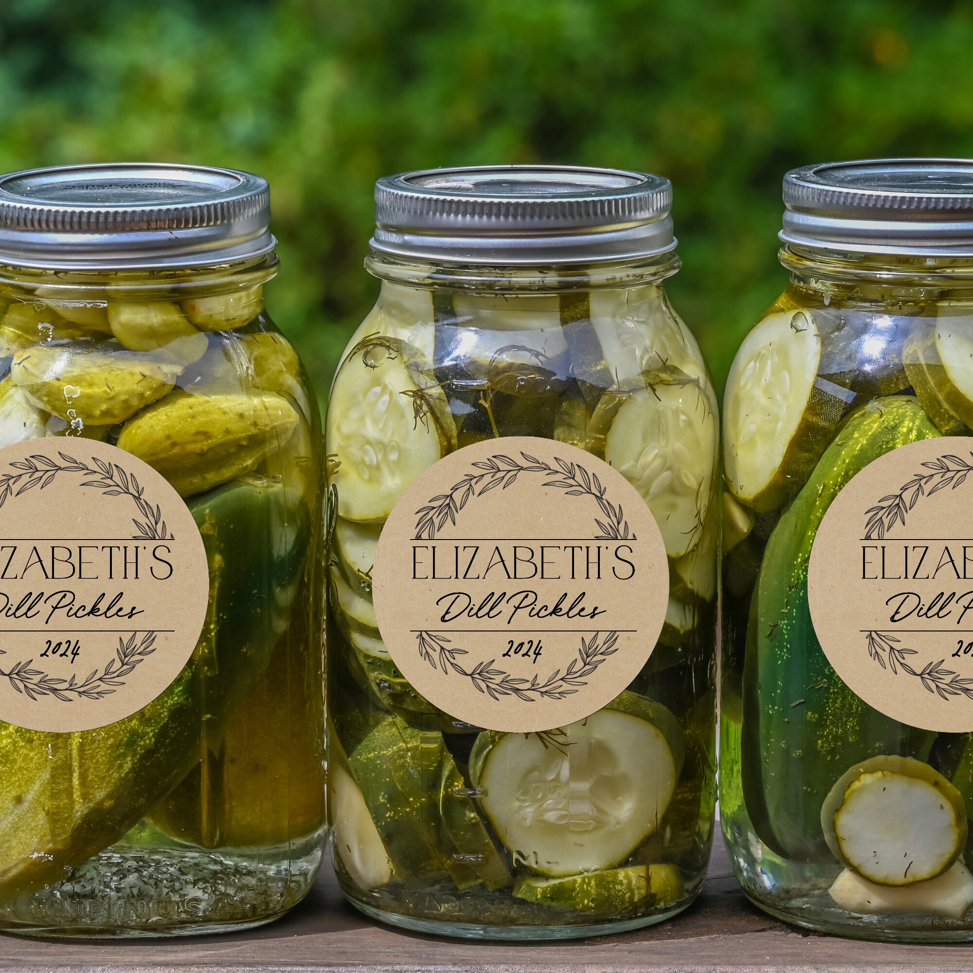 Personalized Canning Jar Labels, Custom Personalized Label, Modern