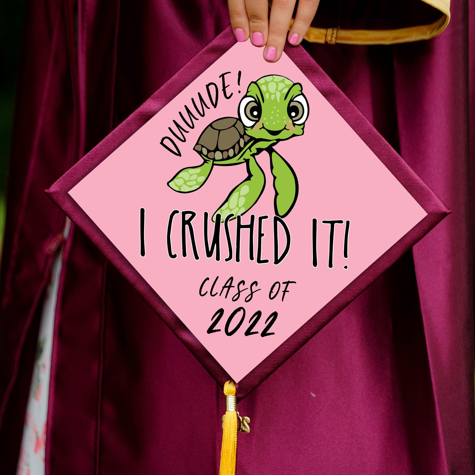 Printable Grad Cap Topper DIY Graduation Cap Topper I Etsy