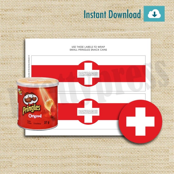 Printable Party Favors Bandages Wrapper Party Decorations Etsy