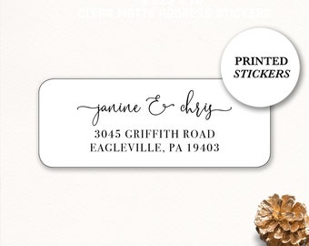 Wedding Address Labels, Return Address Stickers, Printed Return Address Label, Address Labels Sticker, Return Address Label, elegant labels