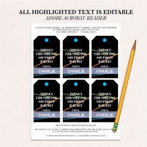 Laser Tag Favor Tags, Printable Laser Tag Party Tags, Editable Tag, Thank You Tag, Lazer Tag ...