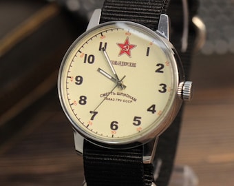 Komandirskie Pobeda Watch Soviet USSR Communist Commandership