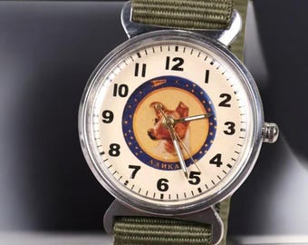 Reloj Pobeda Laika Vintage Militar Soviético Ucraniano Único Reloj de Pulsera Raro URSS