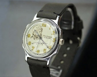 Relojes de pulsera Pobeda Yuri Gagarin, memoria de la URSS, Regalo para papá