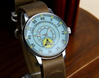 Watch Radiation Troops –  Military style Men's Wristwatch remake Pobeda