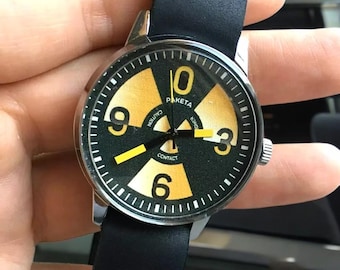 New watch Raketa BIG ZERO, Vintage USSR Unique Men's Wristwatch