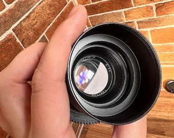 Lente de cine anamórfica Helios 44-2 de 58 mm f/2 con adaptador de montura Sony NEx de 42