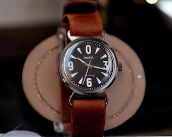 Wristwatch Big Zero - military style ! Analog USSR  - Retro style