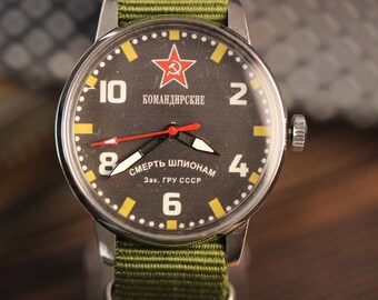Komandirskie Wristwatches Soviet Retro Commanders watches