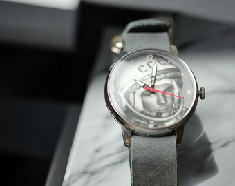 Pobeda Yuri Gagarin Men's Watch Vintage USSR Analog Rare, Gift for Him