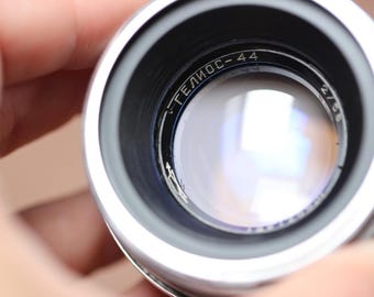 Lente Helios 44, 13 láminas, montura 2/58 mm, M42, Plata