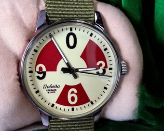 Raketa Soviet Watch Big Zero Rare USSR Vintage Men's Wrist Watch