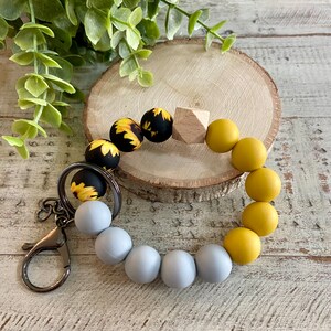 Silicone Wristlet, keychain, wristlet keychain, Custom Wristlet, Custom Keychain, bracelet keychain, gift