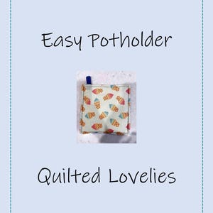 PDF Instant Download File - How to Make a Potholder - Lots of Pictures