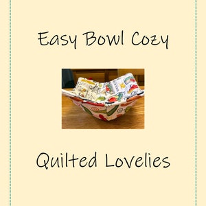 PDF Instant Download File - Make a Bowl Cosy - leicht verständliche Anleitung, viele Bilder