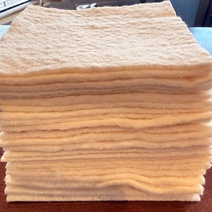 Quadrati di ovatta di cotone, perfetti per trapuntare mentre si va, 25 quadrati 5x5